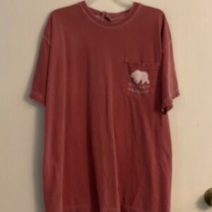Men's Casual Red Short Sleeve Tee